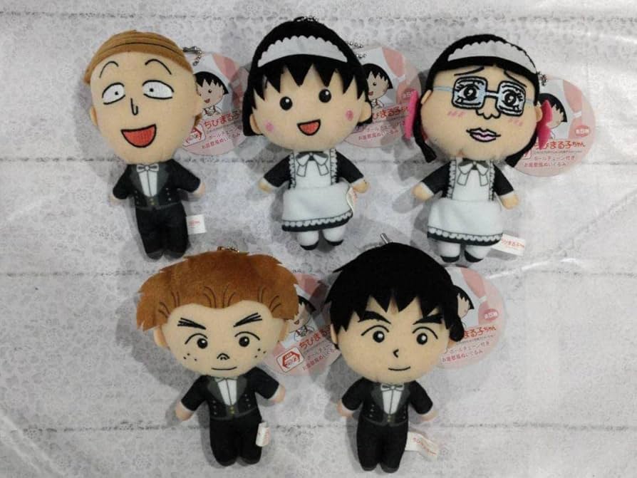 ちびまる子ちゃん　ぬいぐるみ　セット 全部揃ってます!!】ちびまる子ちゃん ぬいぐるみボールチェーン