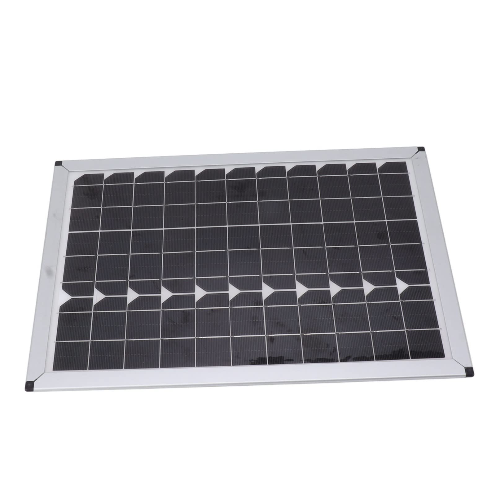 100W 18 V Pannello Solare Portatile Caricatore di Silicio Monocristallino per Batteria Solare, Kit di Carico Alta Efficienza per Luci Emergenza, Semafori, 15,7 Pollici 10,8 Pollici Larghezza