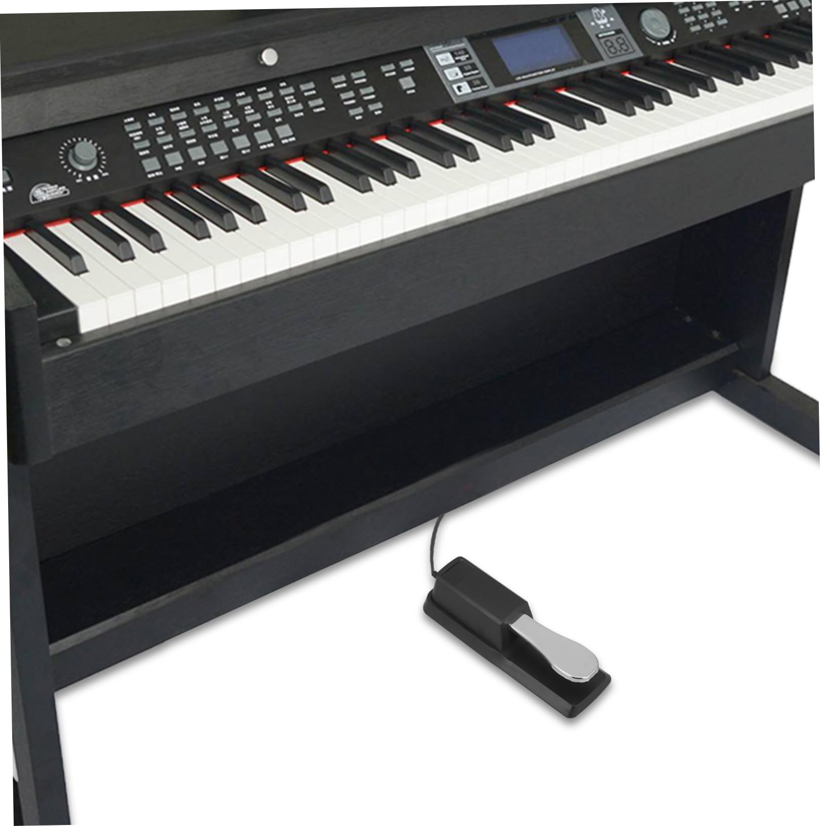 Mipcase Pedale Sustain per Tastiera Elettronica Pedale Antiscivolo Struttura Stabile Compatibile con Pianoforti Digitali e Tastiere Midi Peso Adeguato per Uso Pratico e Sicuro