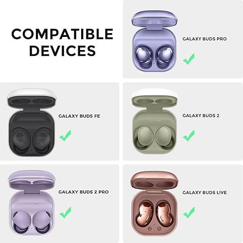 Miniatura 2 de Funda para Samsung Galaxy Buds Pro 2, diseño de juegos retro para Samsung Galaxy Buds 2 ProLiveFe, funda de silicona para hombres y mujeres (gris