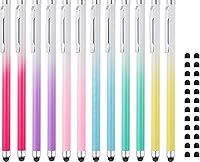 Vista 1 de Bolígrafos capacitivos para pantallas táctiles 12 unidades, Linfanc - Lápices capacitivos de alta sensibilidad y precisión para iPad, tabletas