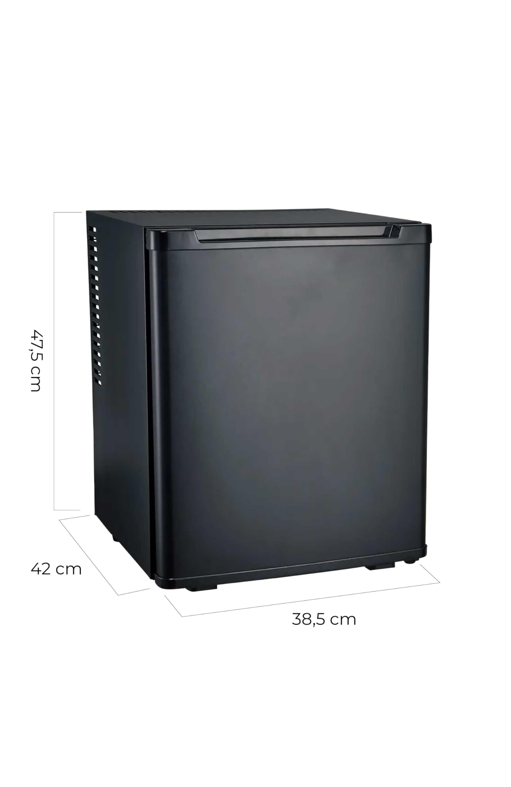 Present-More Black Blind Door Mini Fridge 30L - Dettaglio