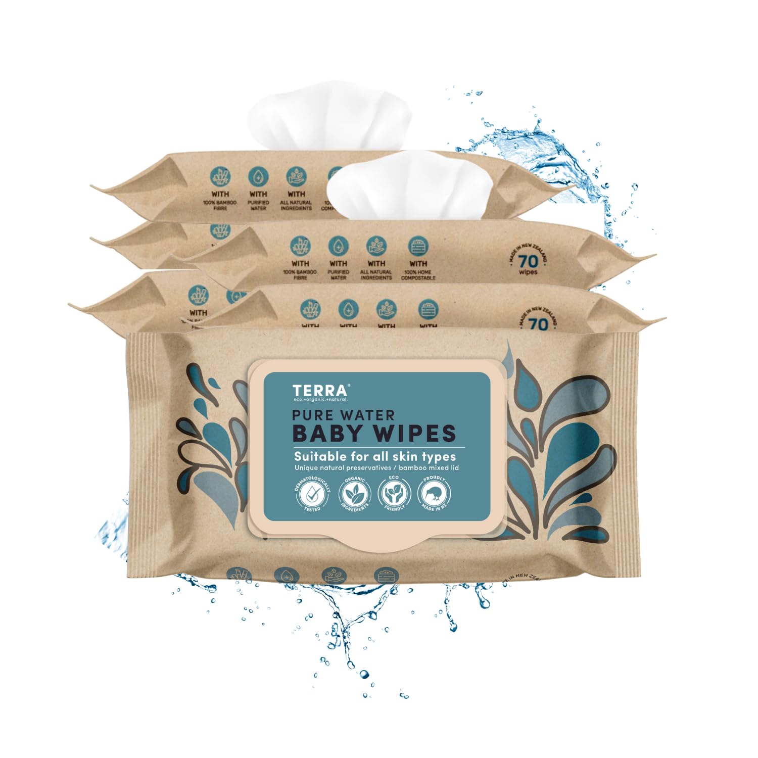 Amazon.in Buy Terra Water Baby Wipes, Soft Cleansing Baby Wipes, India