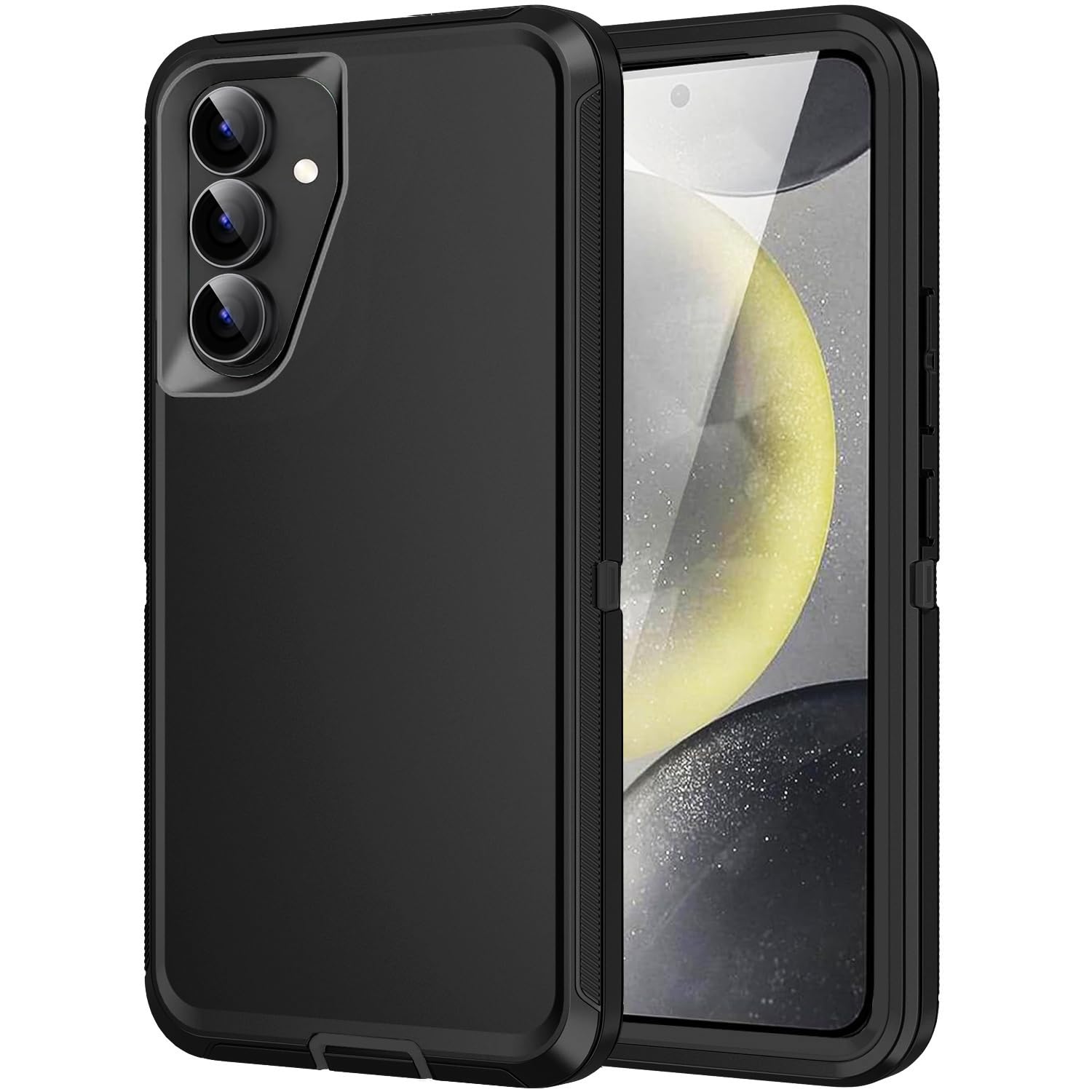 Mieziba for Galaxy S25/S24 5G Case,Shockproof Dropproof Dustproof,3-Layer Full Body Protection Heavy Duty High Impact Hard...