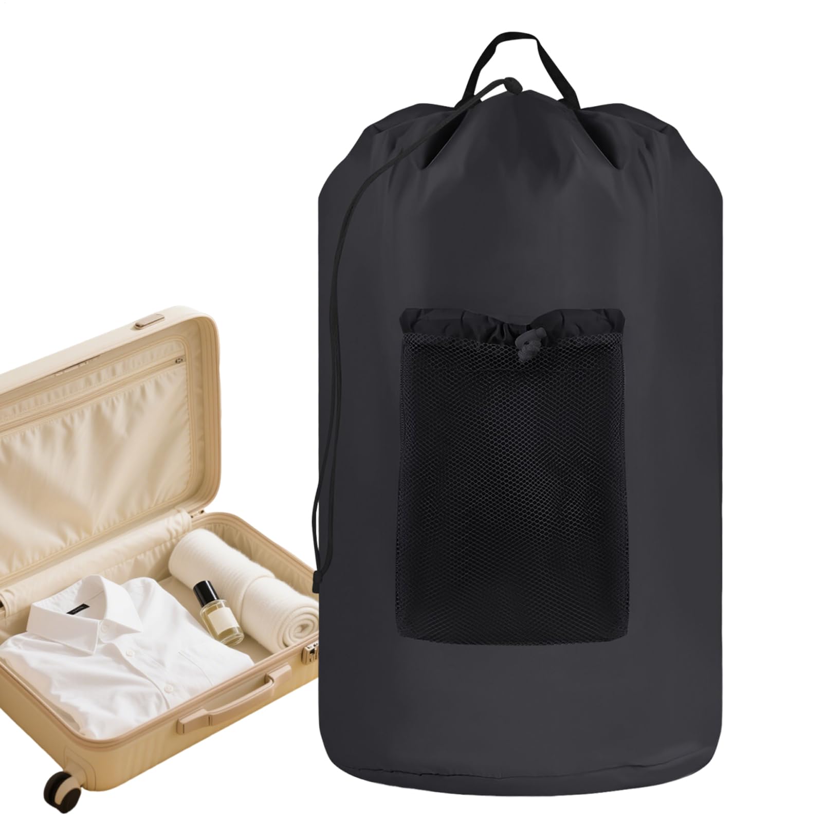 Cesta de ropa sucia con tirantes para casa y apartamento en alquiler estilo campus
