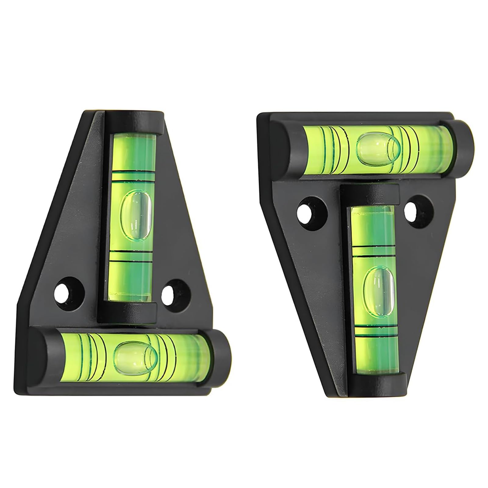 2PCS T Type Spirit Level, Mini Bubble Leveling Device Magnetic, Small Cross Check Spirit Bubble Level, Caravan RV Campervan Motorhome Leveller, Pocket Level Indicator for Home DIY