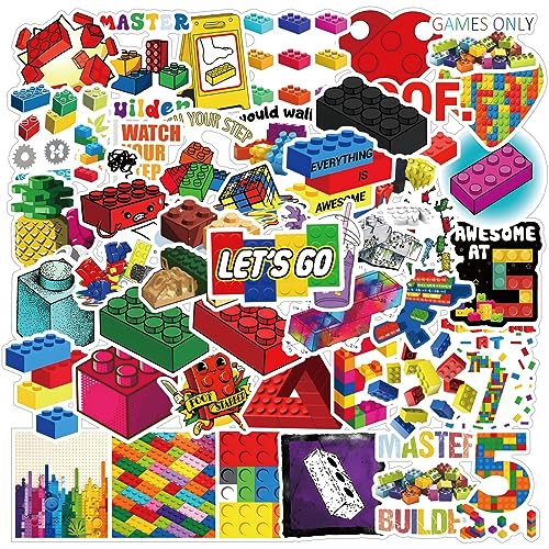 52Pcs Developmental Toys Stickers Pack Education Cute Cartoon Vinyl Waterproof Sticker Decals for Water Bottle Laptop Phone Scrapbooking Journaling Gifts for Kids Teens Adults for Party Supply