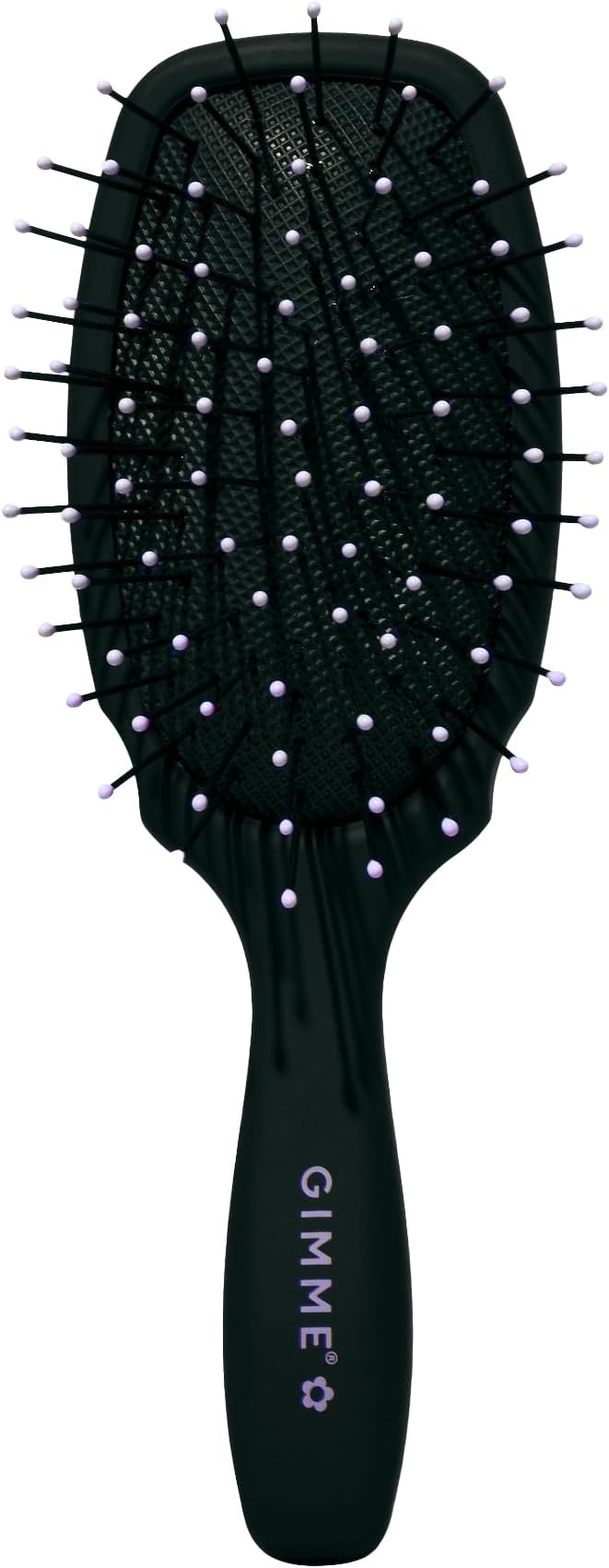 GIMMEBeauty - Mini Travel Hair Brush for Thick Hair - Damage-Free Detangling Brush - Small Hair Brush with Anti-Static, Heat-Resistant, & Flexible Nylon Bristles
