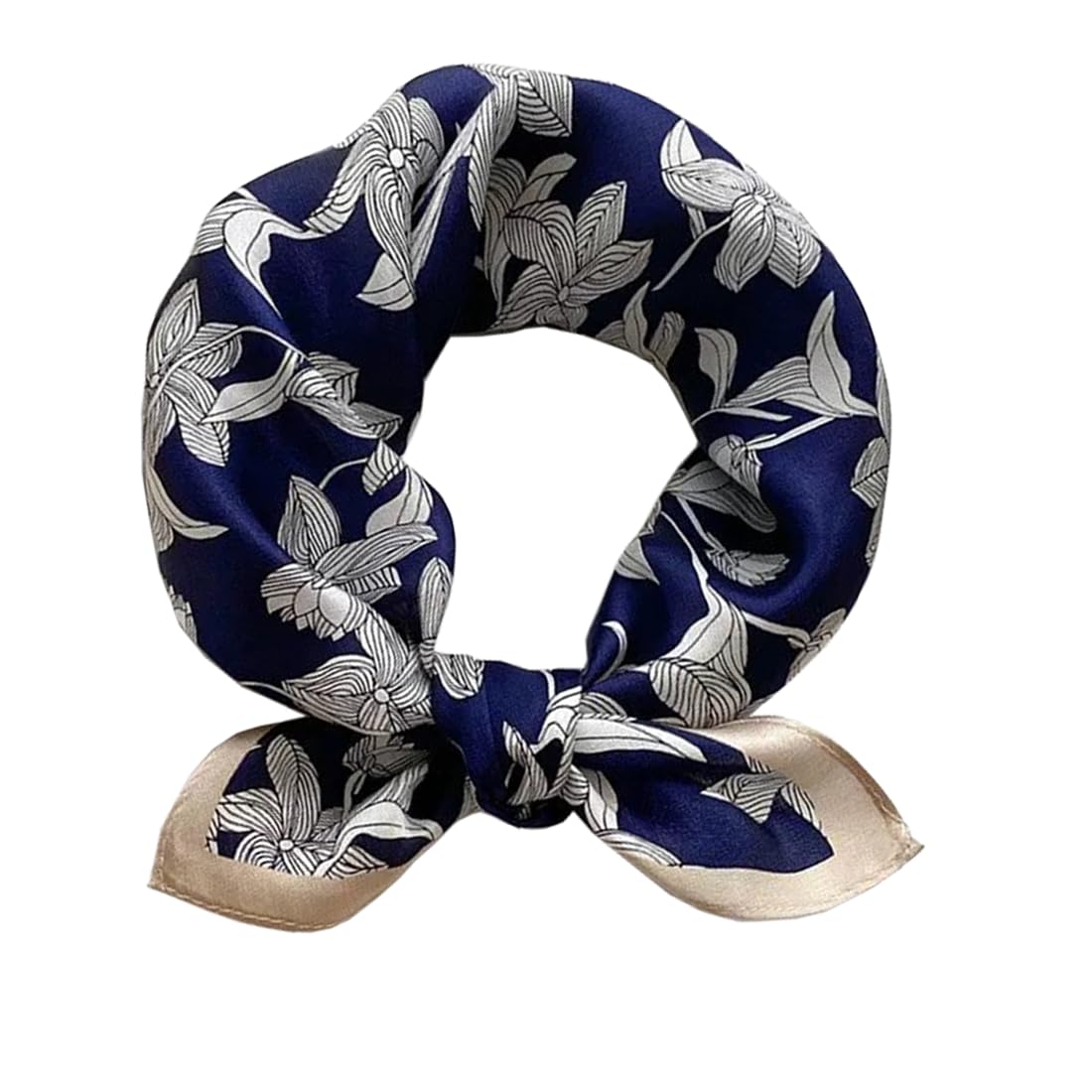 ANDANTINO 100% Mulberry Silk Scarf -21” Square Neckerchief with Gift Packed