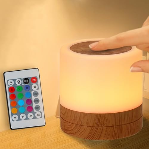 Nursery Night Light for Kids, USB Rechargeable Small Desk Lamp,13