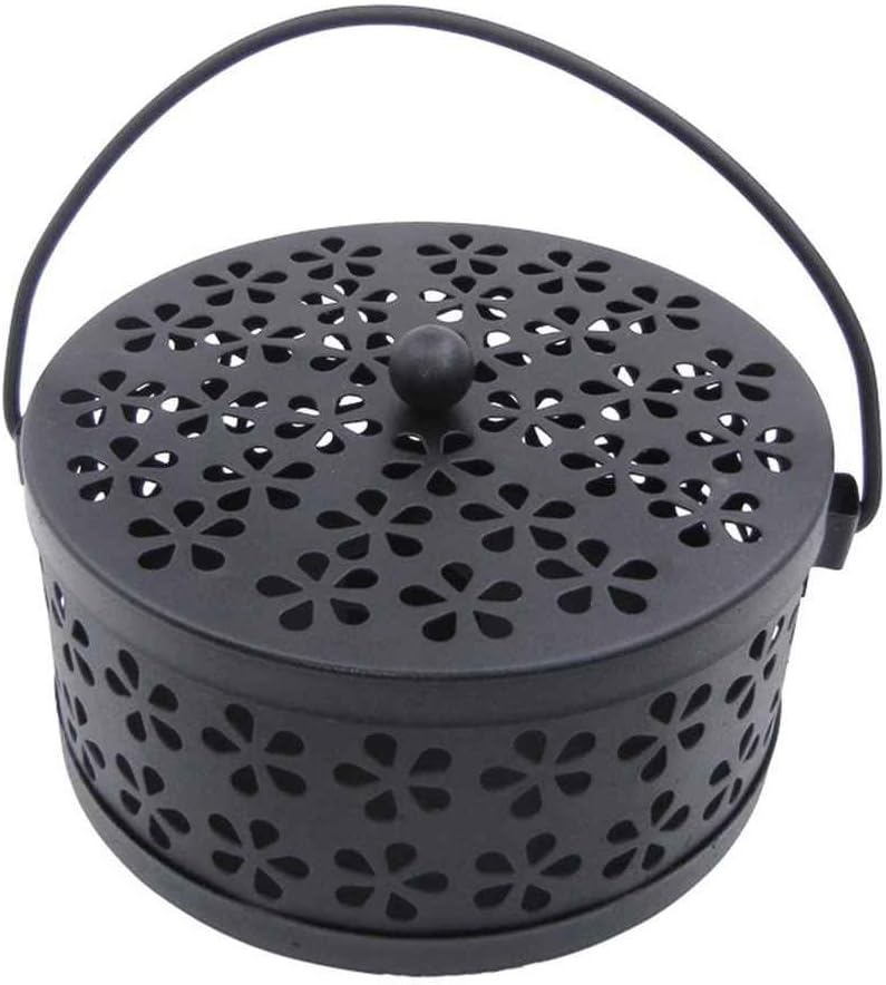 Arichtop Iron Hollow Mosquito Coils Box Moskito Killer Pest Repeller Mosquito Coils Holder Case