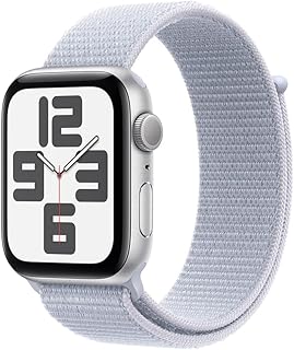 Apple watch se gps • caixa prateada de alumínio – 44 mm • pulseira loo