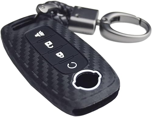 Funda de silicona de carbono para llavero + llavero para Nissan Rogue Pathfinder X-Trail 2023 2024 285E3-7LA6A