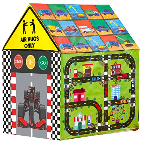 Zest 4 Toyz Hut Type Kids Toys Jumbo Size theme play theme tent house for kids Boys and Girls (Racing Car Tent) Multi color