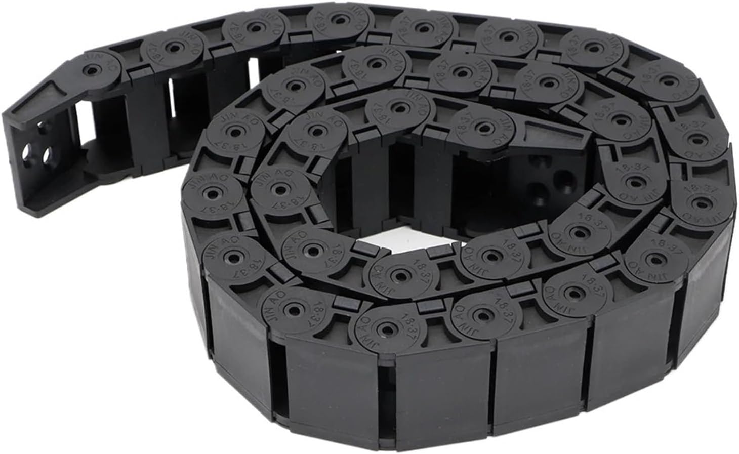 Cable Chain 18 * 18 18 * 25 18 * 37 18 * 50mm 1M Semi-Enclosed Interior Opening Wire Transmission Carrier Plastic Drag Towline(75mm,18x37 mm)