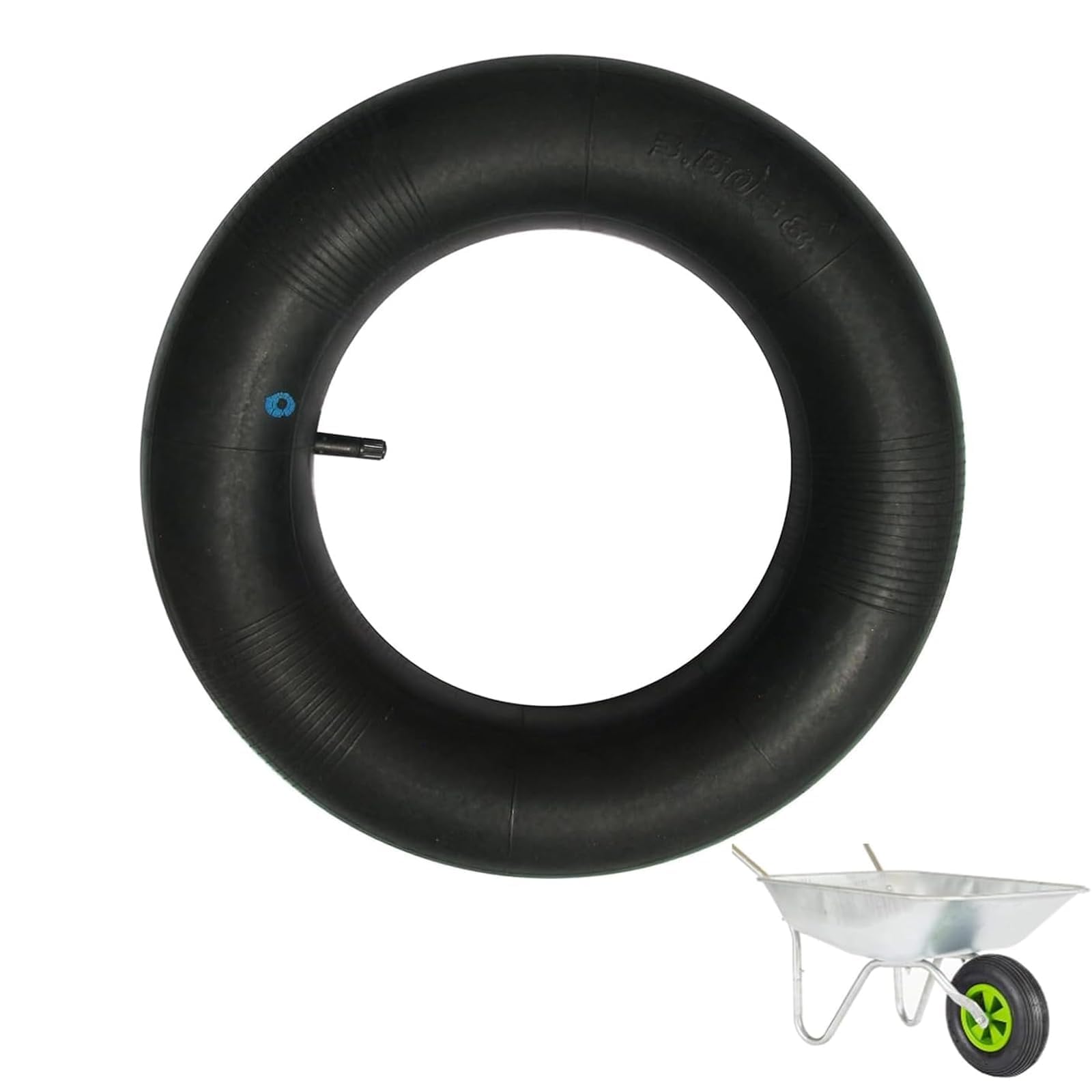 Tiyettiyi Inner Tube For Wheelbarrow 4.00-8 Barrow Spare Wheel Bent Valve Stem Replacement Wheelbarrow Tire Inner Tube For Hand Trucks Lawn Mowers Trailers