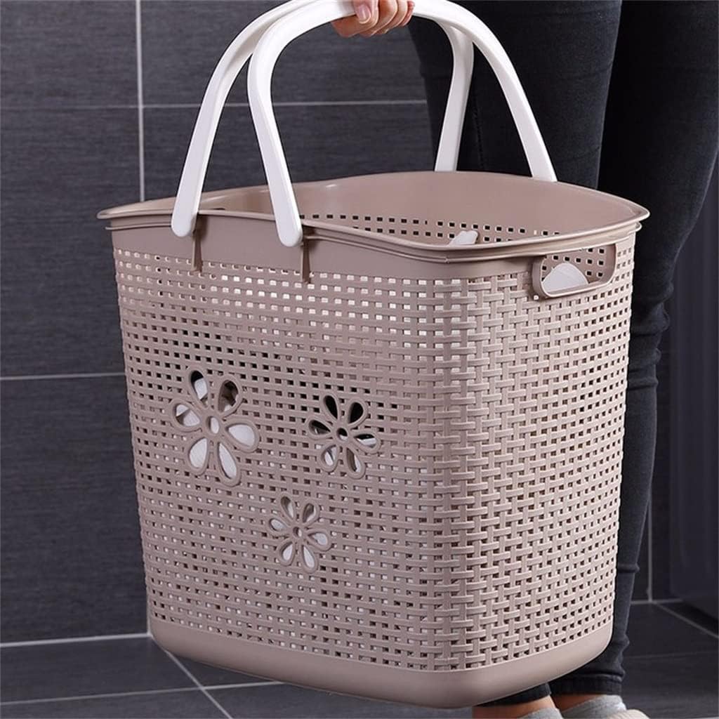 Large Size Dirty Clothes Storage Basket Toy Portable Storage Basket Toilet Laundry Dirty Clothes Basket (D 47x32.5x38cm)
