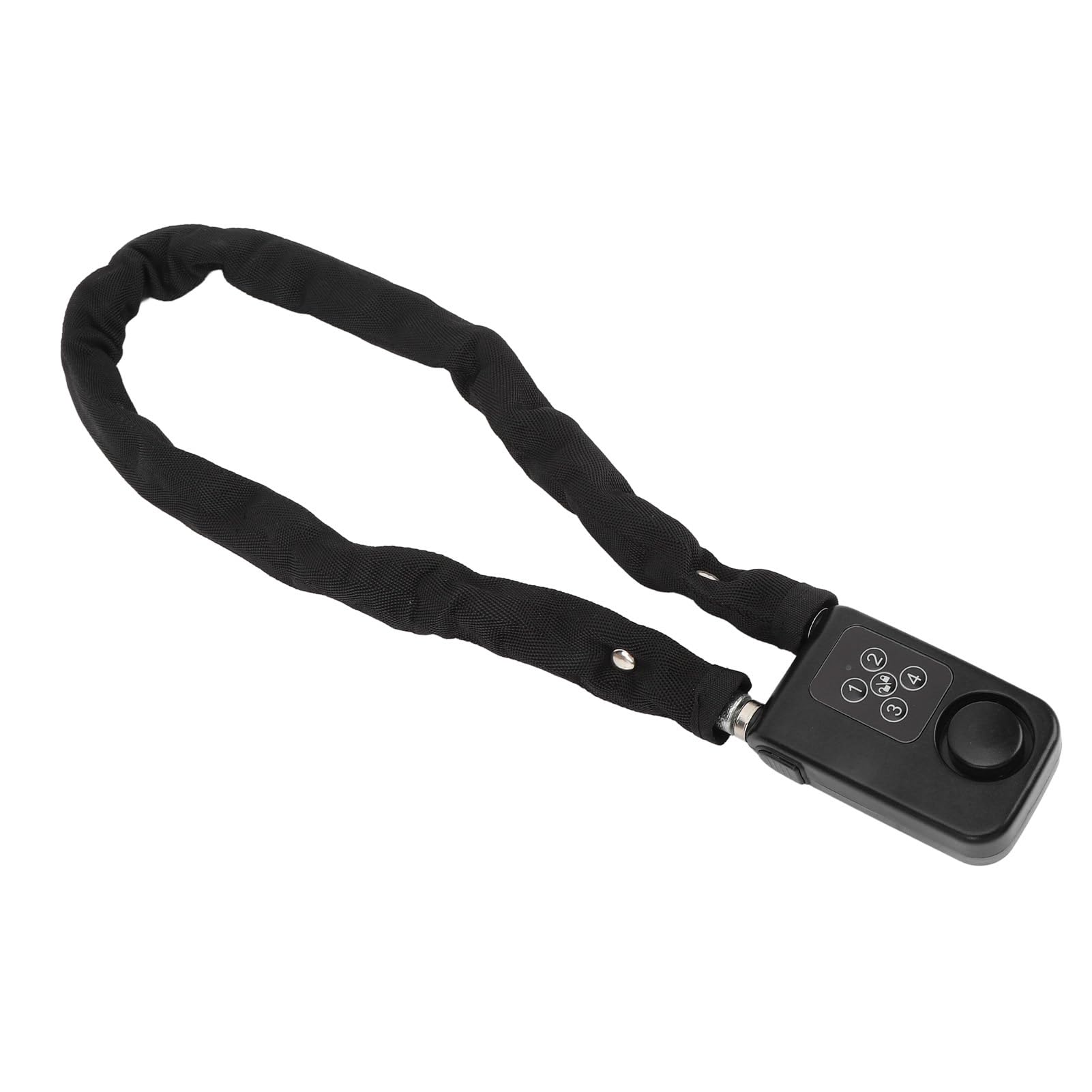 Cryfokt Lucchetto per Bici con Telecomando, Antifurto, Allarme a Vibrazione, Lucchetto per Cavo in Acciaio, per Moto, Resistente All'acqua (BLACK)