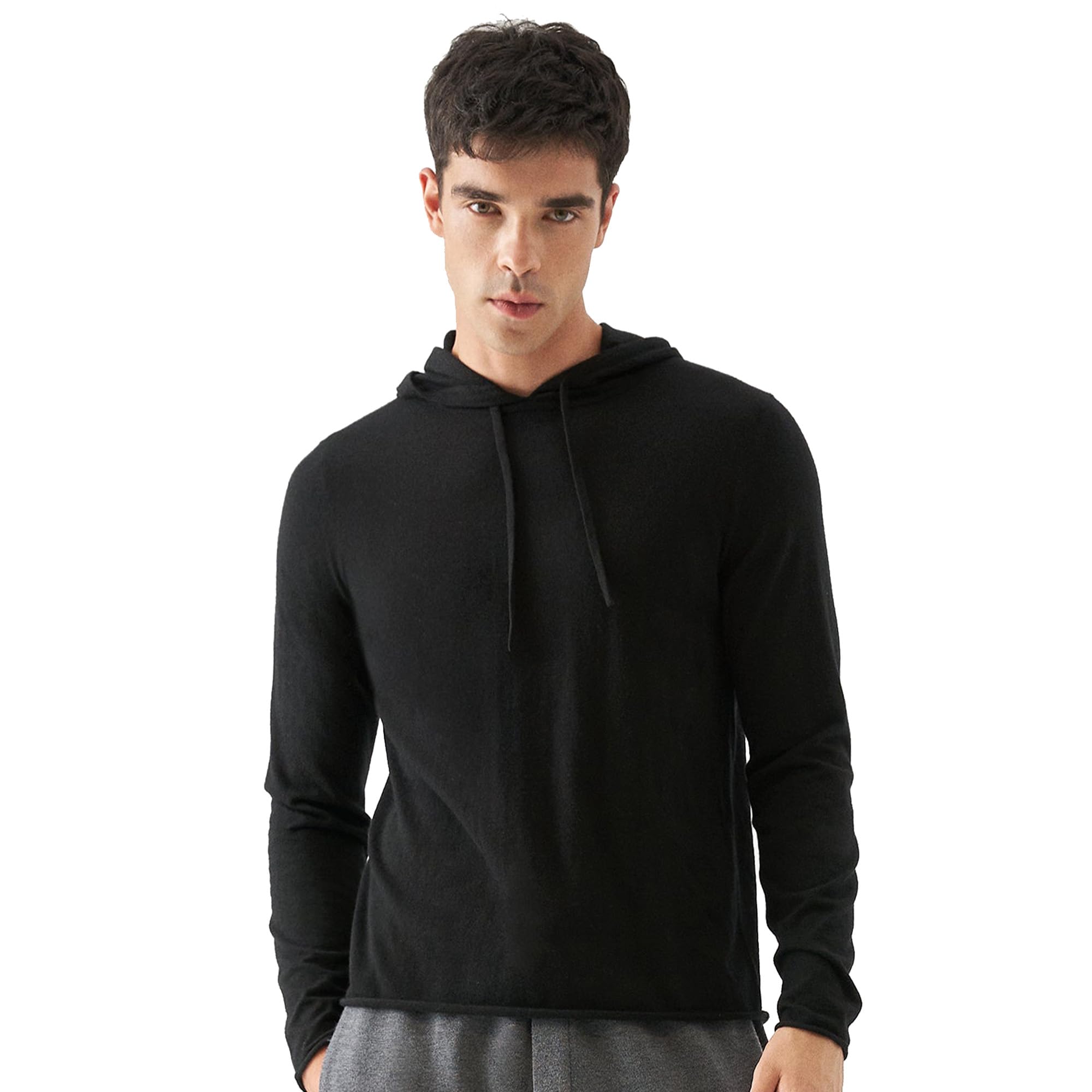 GreenMount Men's Cashmere Blend Hoodie