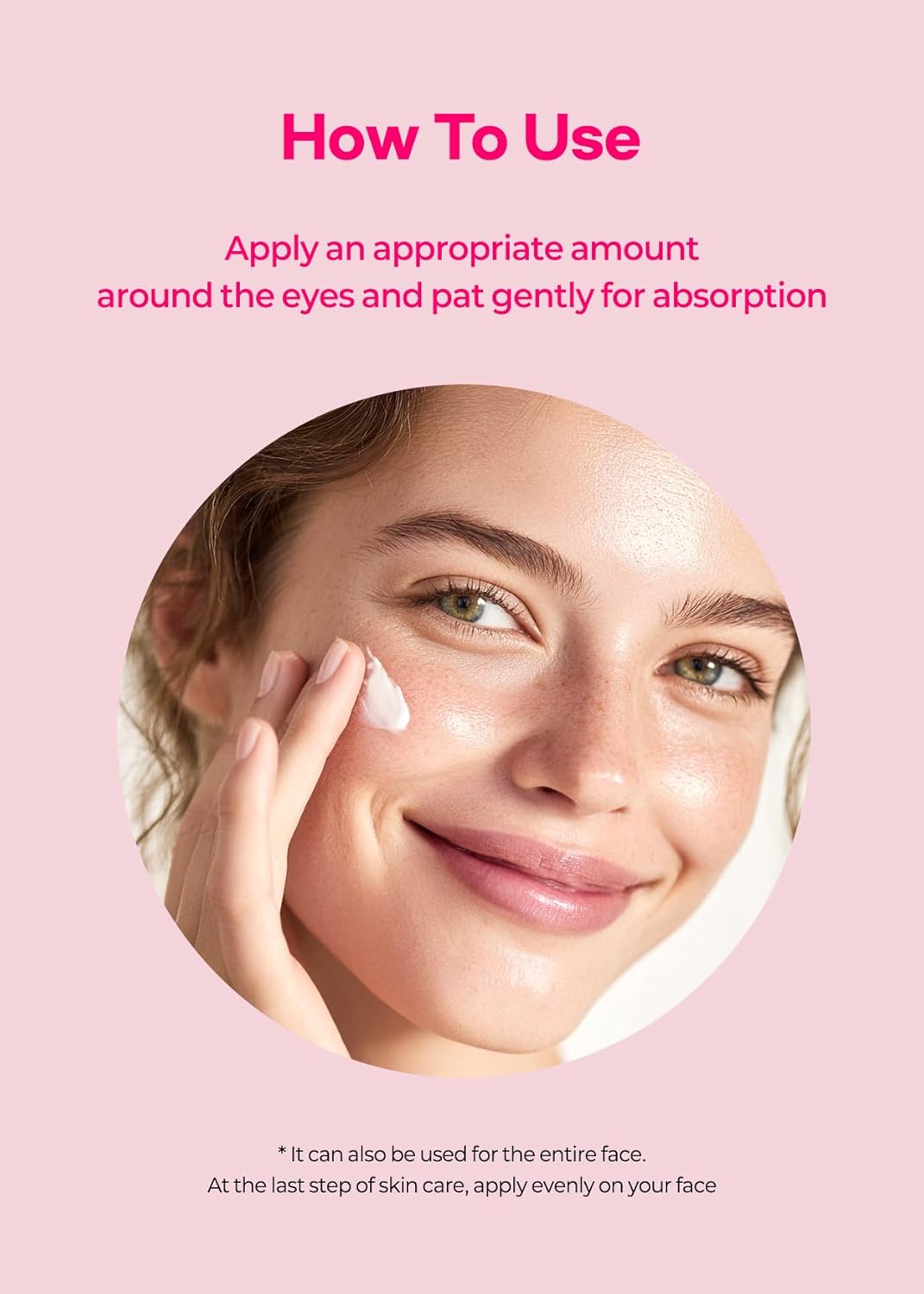 Snp 6 Peptides + 5 Hyaluronic Acid Eye Cream | Moisturizing & Soothing Under Eye Cream for Dark Circles and Puffiness | Korean Skincare Eye Repair Lotion | Peptaronic | 1.69 Fl Oz - Image 7