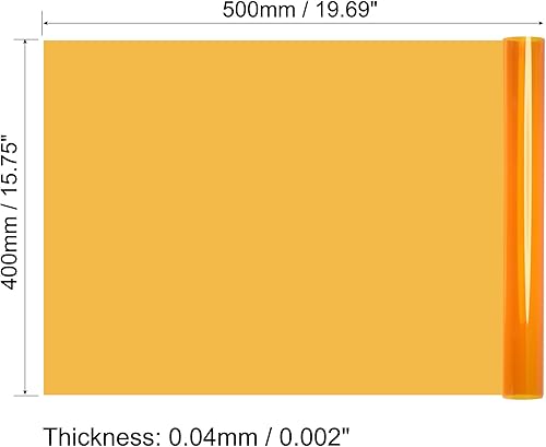 Miniatura 2 de MECCANIXITY Papel de filtro de color gel película de PVC 15.7x19.7 in naranja 85 85A 85B para estudio fotográfico luz de cabeza roja, paquete de 3