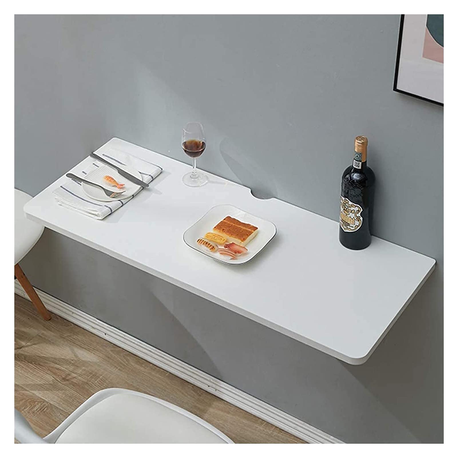 Table pliante murale JATIBOSH : bureau flottant compact pour petits espaces