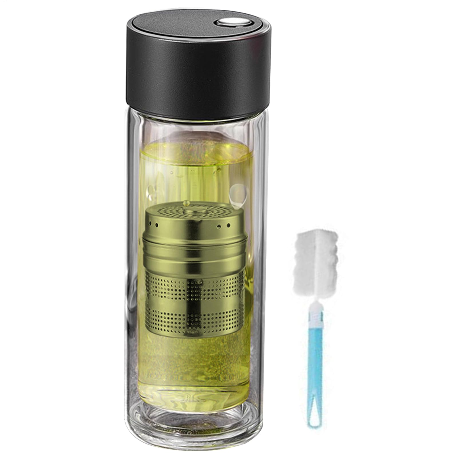 Infuseur à thé en verre isotherme 400ml résistant aux chocs thermiques avec bouchon aimanté