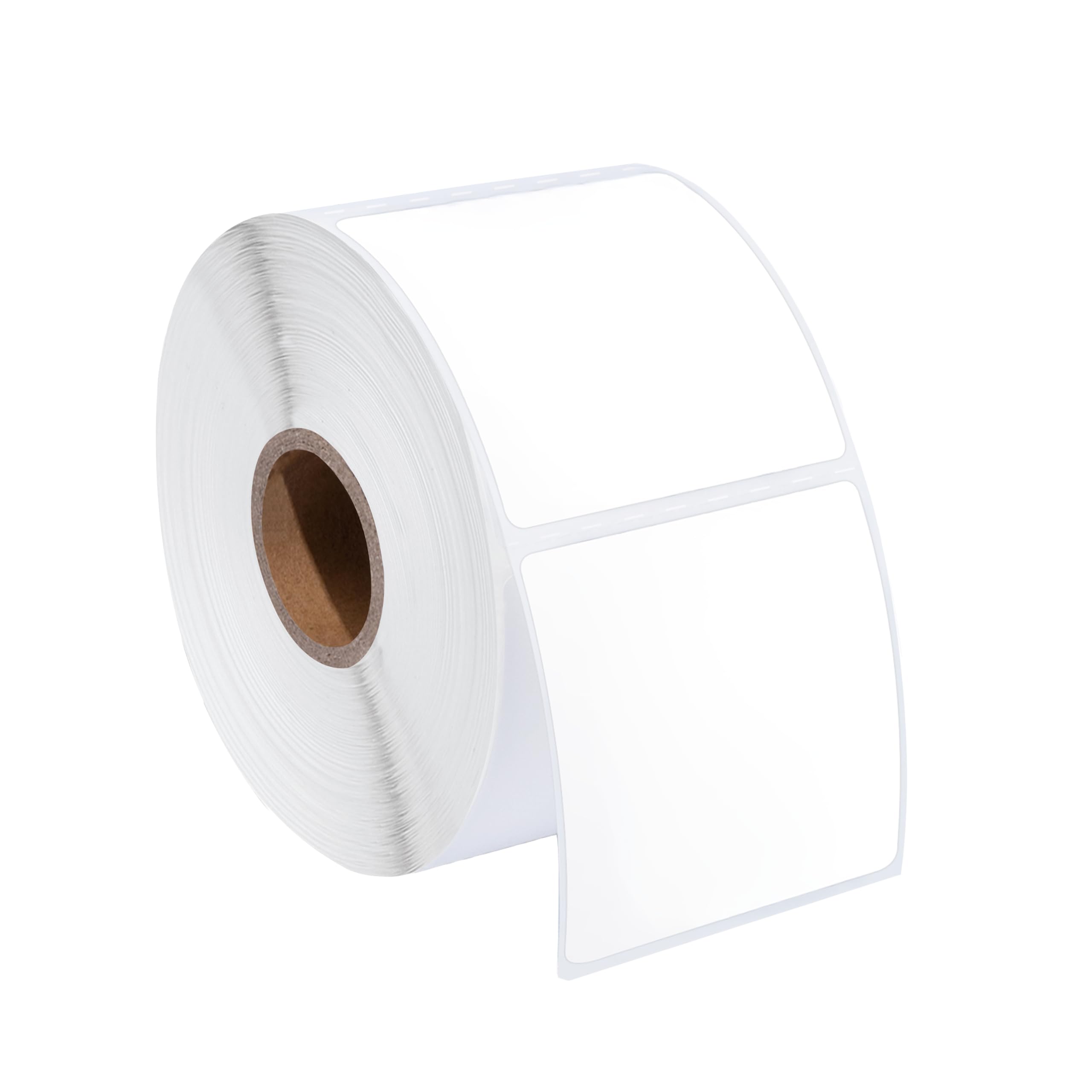 Spartan Industrial - 3" X 3" Square Direct Thermal Labels (500 Count, 1 Roll) Product Packaging Stickers, QR Code Stickers, Barcode Labels for Branding - Compatible with Zebra and Rollo Printers