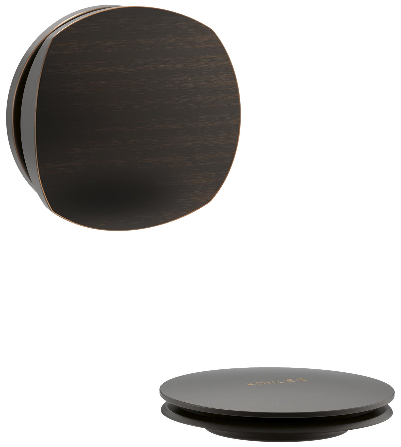 KohlerK-T37391-2BZ PureFlo Cable Bath Drain Trim with Basic Rotary Turn Handle, Oil Rubbed Bronze