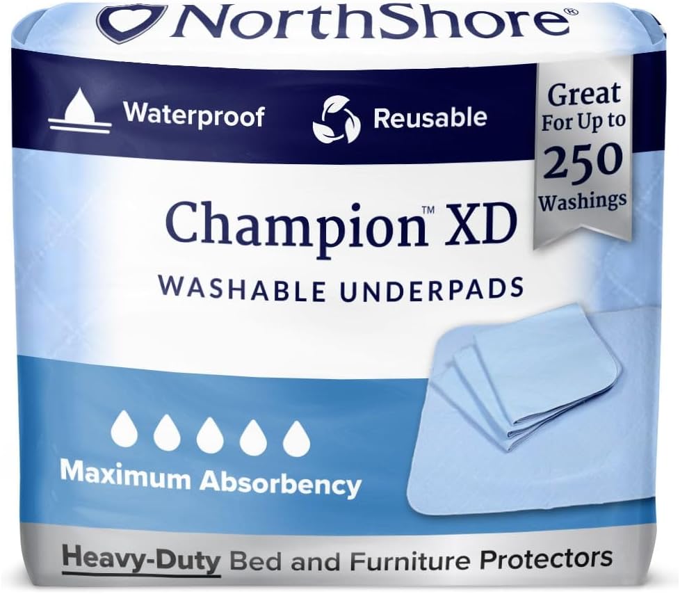 NorthShore Champion XD, 35 x 47, 51 oz., Washable Underpad, X-Large, Each