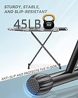 Vista 3 de Tabla de Planchar de Tamaño Completo 54"x13" - Tabla de Planchar Ajustable y Plegable con Reposaplancha, Cubierta Resistente al Calor y Acolchado