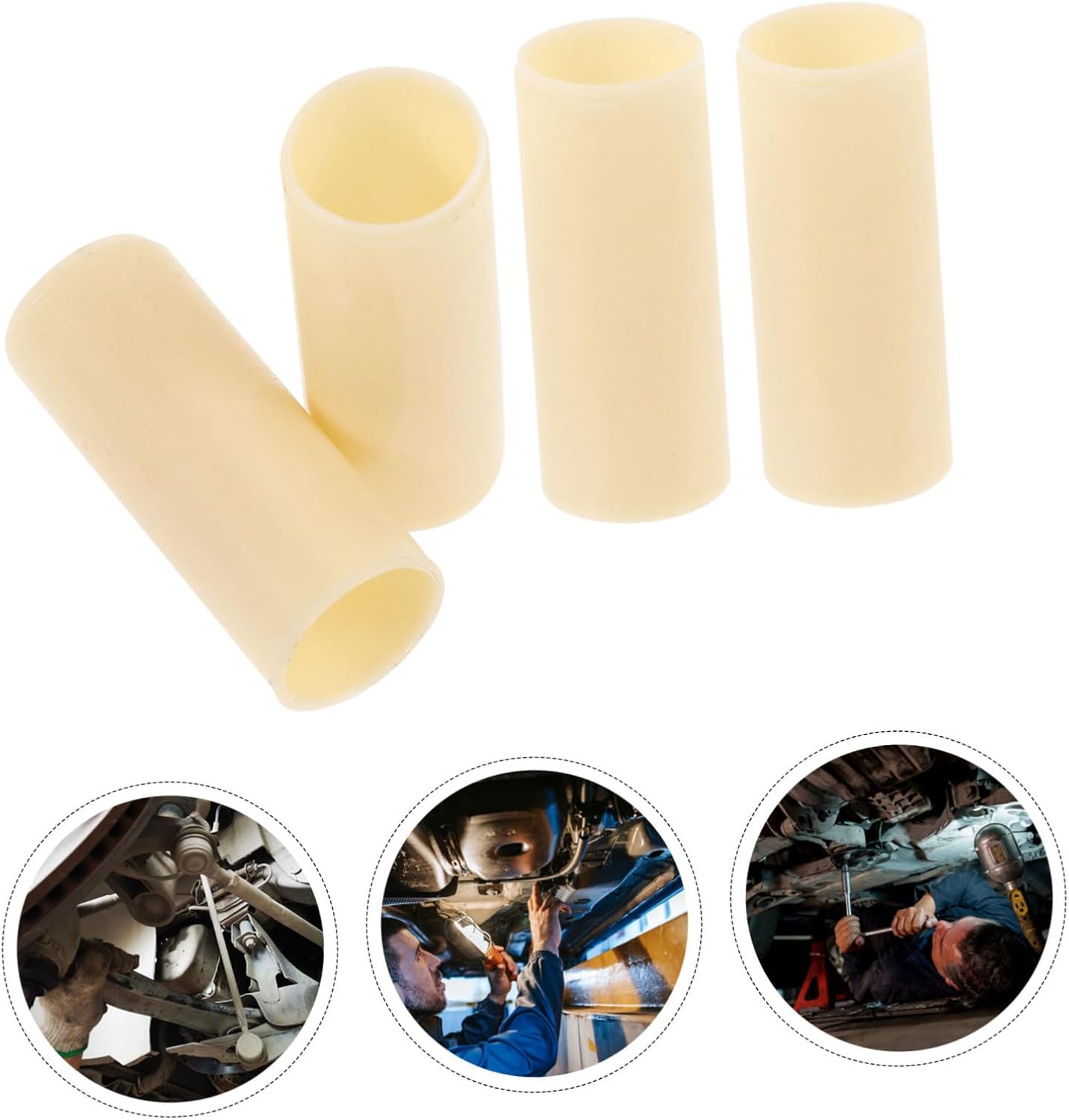 Zerodeko 4pcs Leaf Spring Bushing for Trailers Id Replacement Bushings for Enhanced Axle Stability and Comfort