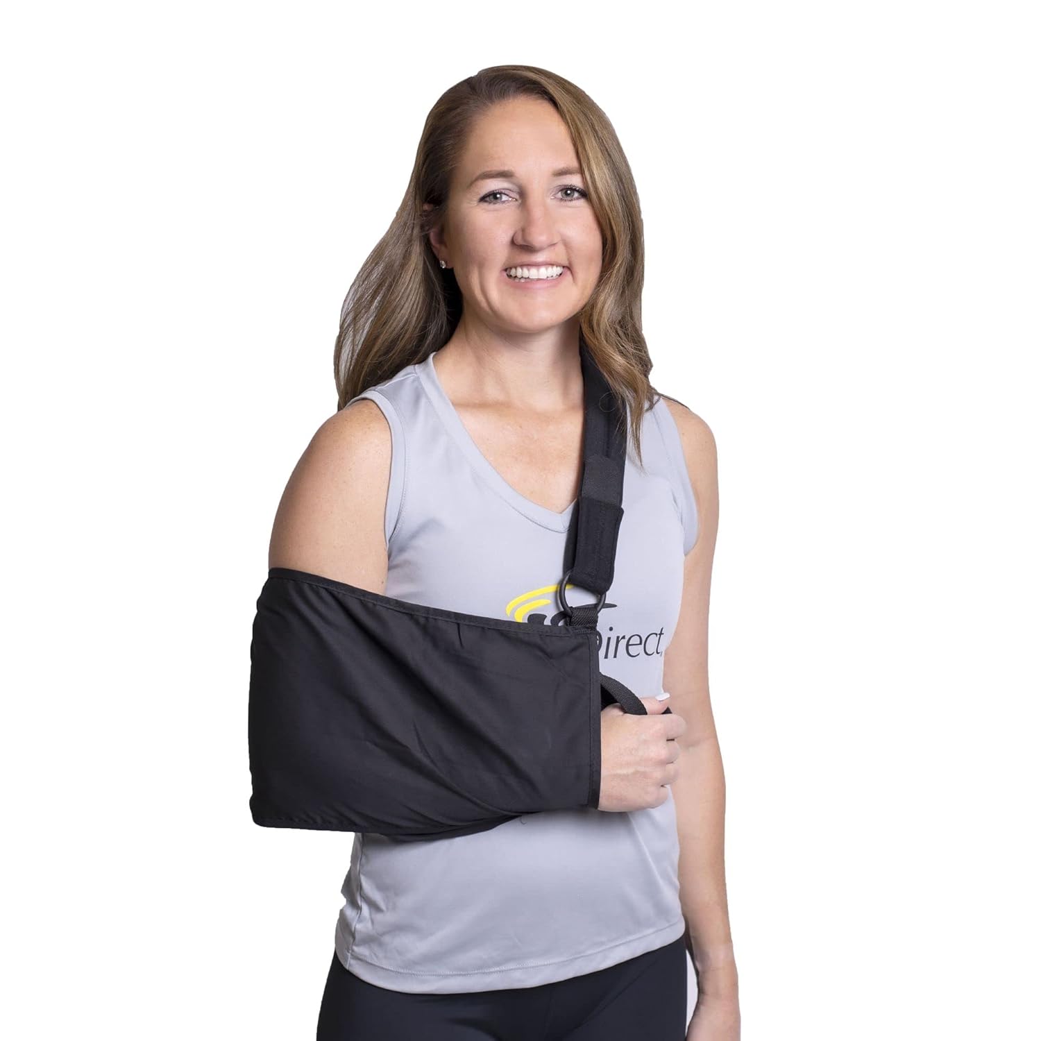 Brace Direct Deluxe Shoulder Immobilizer Arm Sling with Padded Straps- Shoulder Brace for Rotator Cuff Repair Dislocation Cast