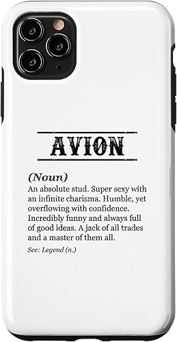 Miniatura 4 de iPhone 12 Pro Max AVION - Funny Phrase with Name Definition  Customized Men's Case