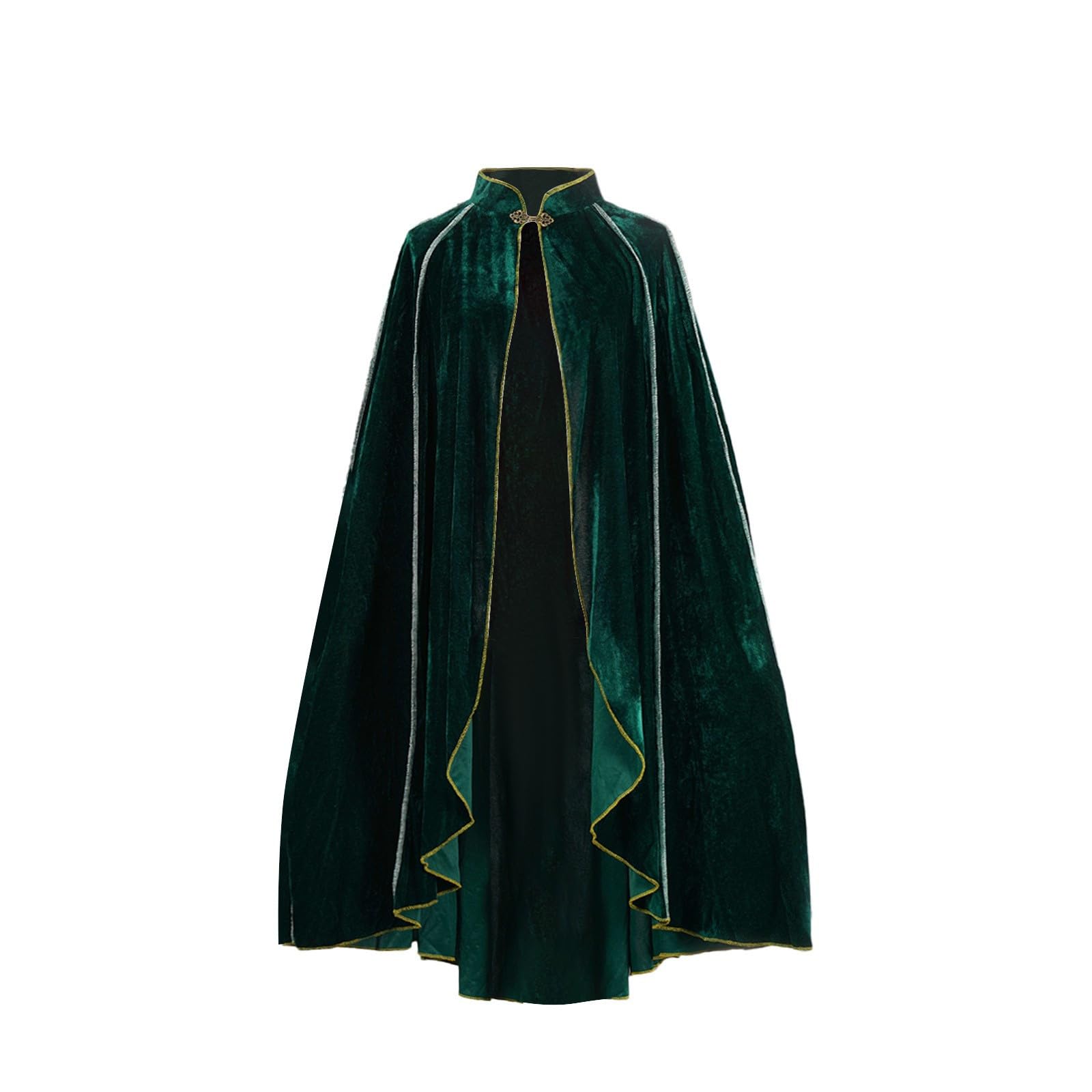 Générique Cape Médiévale Élégante pour Femme, Costume Gothique Cosplay Halloween,Velours Doux · Coupe Ajustable · idéal pour fête & Mascarade · Tailles S-XL