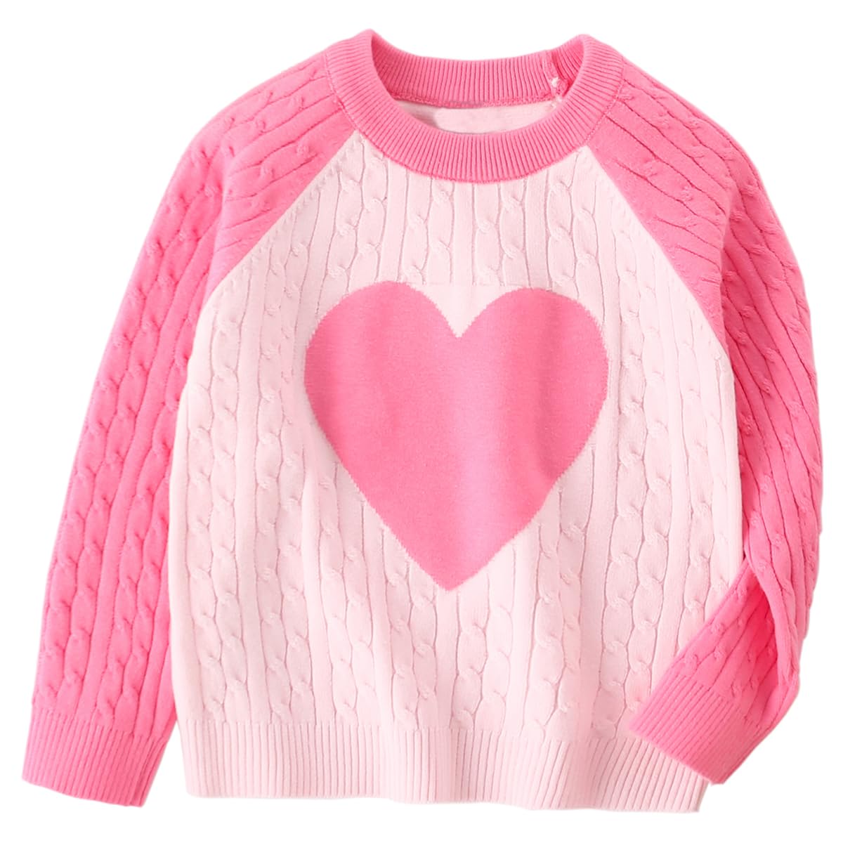Peacolate 2-7ans Printemps Automne Petites filles 2pcs Set Vêtements Cœur Pull et Jeans Droit