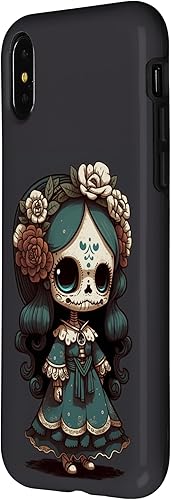 Miniatura 8 de Funda para iPhone 12 Mini Chibi La Calavera Catrina con diseño de muñeca Dia De Los Muertos