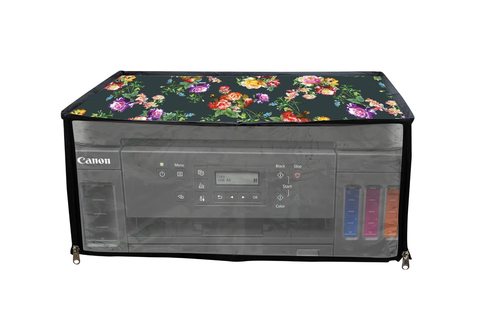 Beautiful Printed Waterproof & Dust proof Printer Cover for Canon Pixma G6070 All in One Printer-Dark Green Color (B0C71NDYXK) Amazon Price History, Amazon Price Tracker