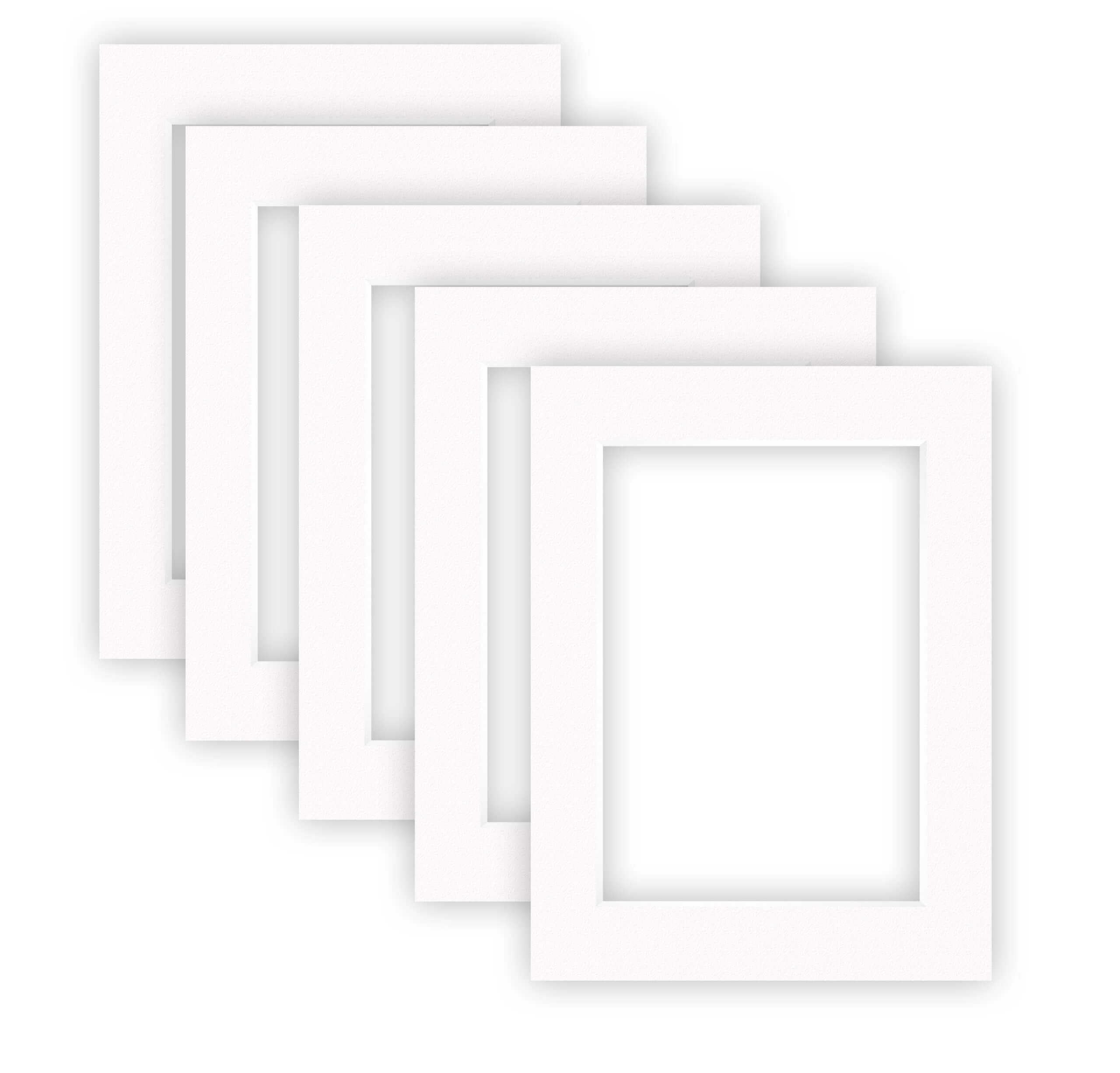 nielsen Conservation Picture Mounts - Pure White 30x40cm - Fits 20.5x29.5cm Photo, also for A4 (Pack of 5) - Acid-Free, pH Neutral and Protective, Smooth Surface