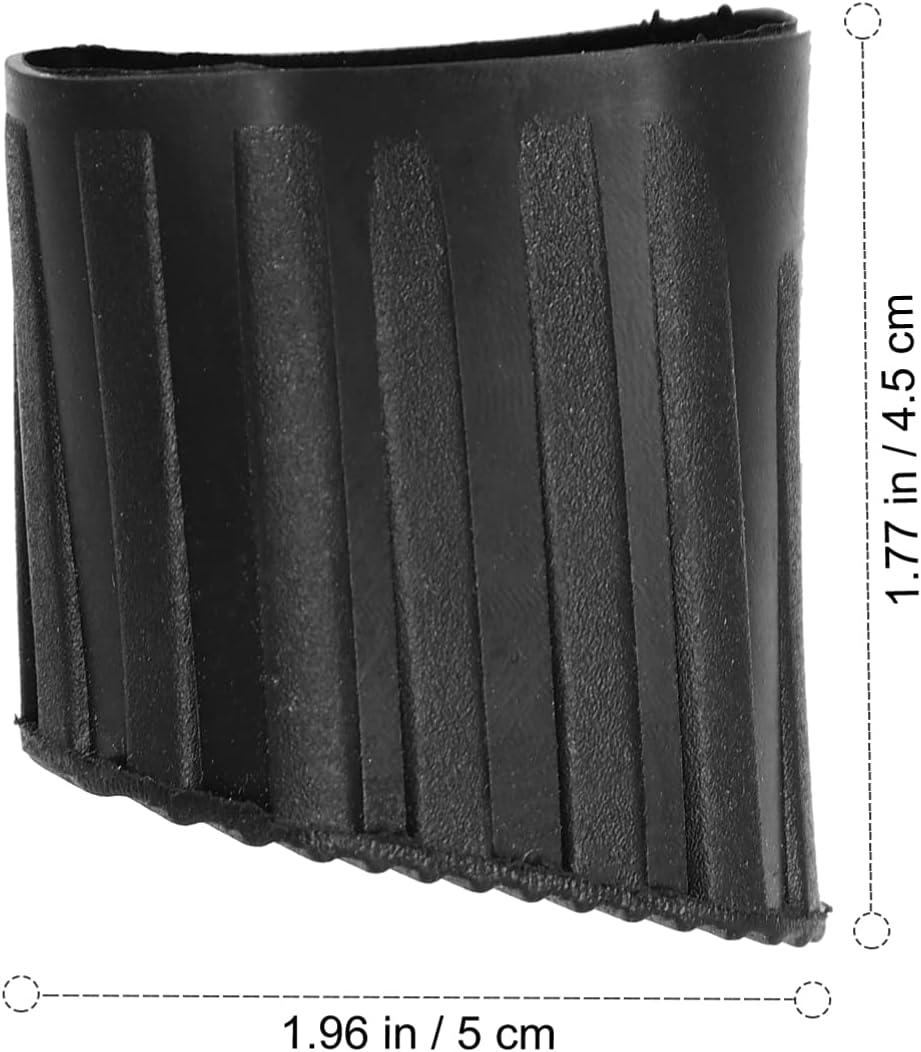 Cabilock 4-Pack Ladder Rubber End Caps 1.96X1.69X1.06 Inch Step Ladder Feet Covers Non-Slip Rubber Pads for Safety and Floor Protection