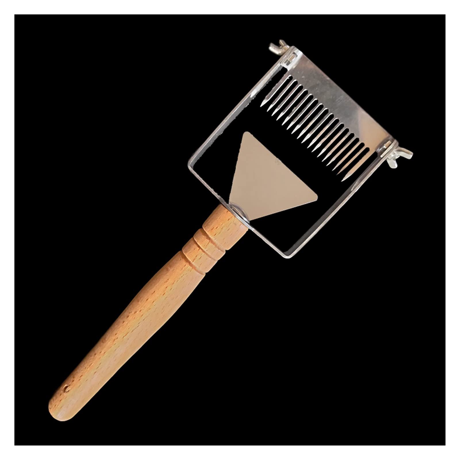 Imkerei-Handschuhe, 5 Stück, Honiggabel, Entdeckelungsmesser, Honigwerkzeuge, Schaber, Imkergabel, Bienenholzgriff, Bienenzuchtausrüstung für Bienenwerkzeuge