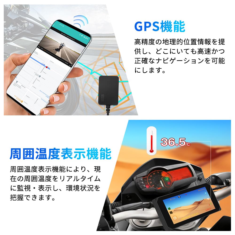Amazon.co.jp: VSYSTO CS5PRO バイク スマートライドモニター Carplay