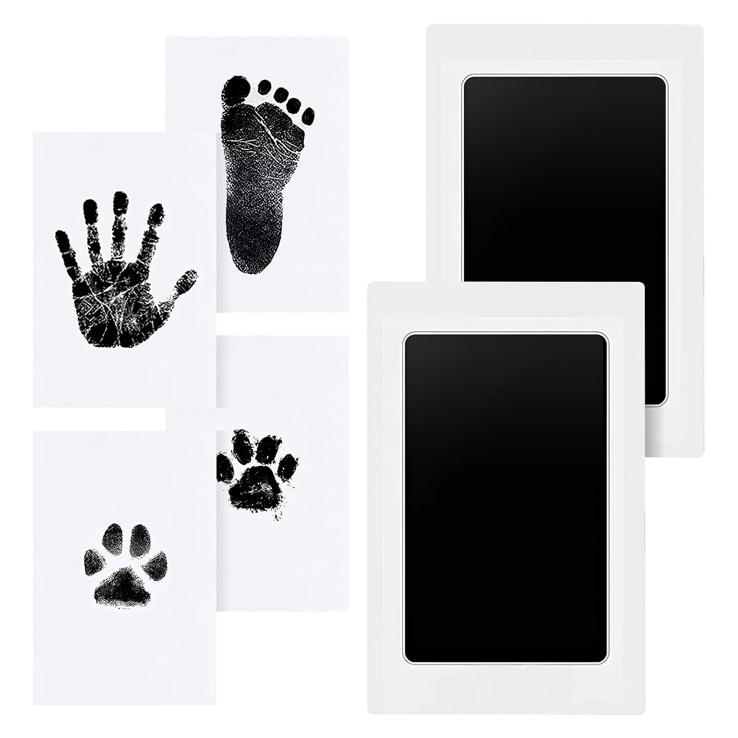 Baby Hand- & Fußabdruck Set Mit Stempelkissen - Sauberes Abdruckset Für Babys & Haustiere