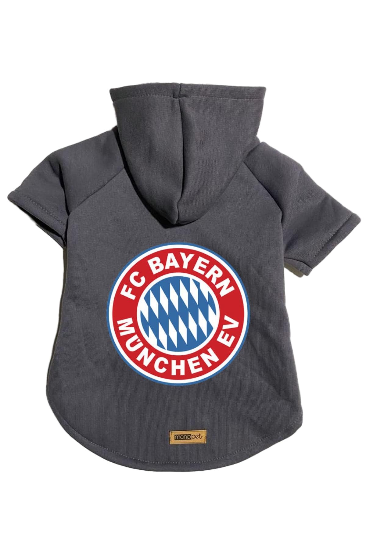 monopetz Kapişonlu Polar Sweatshirt Köpek ve Kedi Kıyafeti & Elbisesi - Antrasit Bayern München L Beden