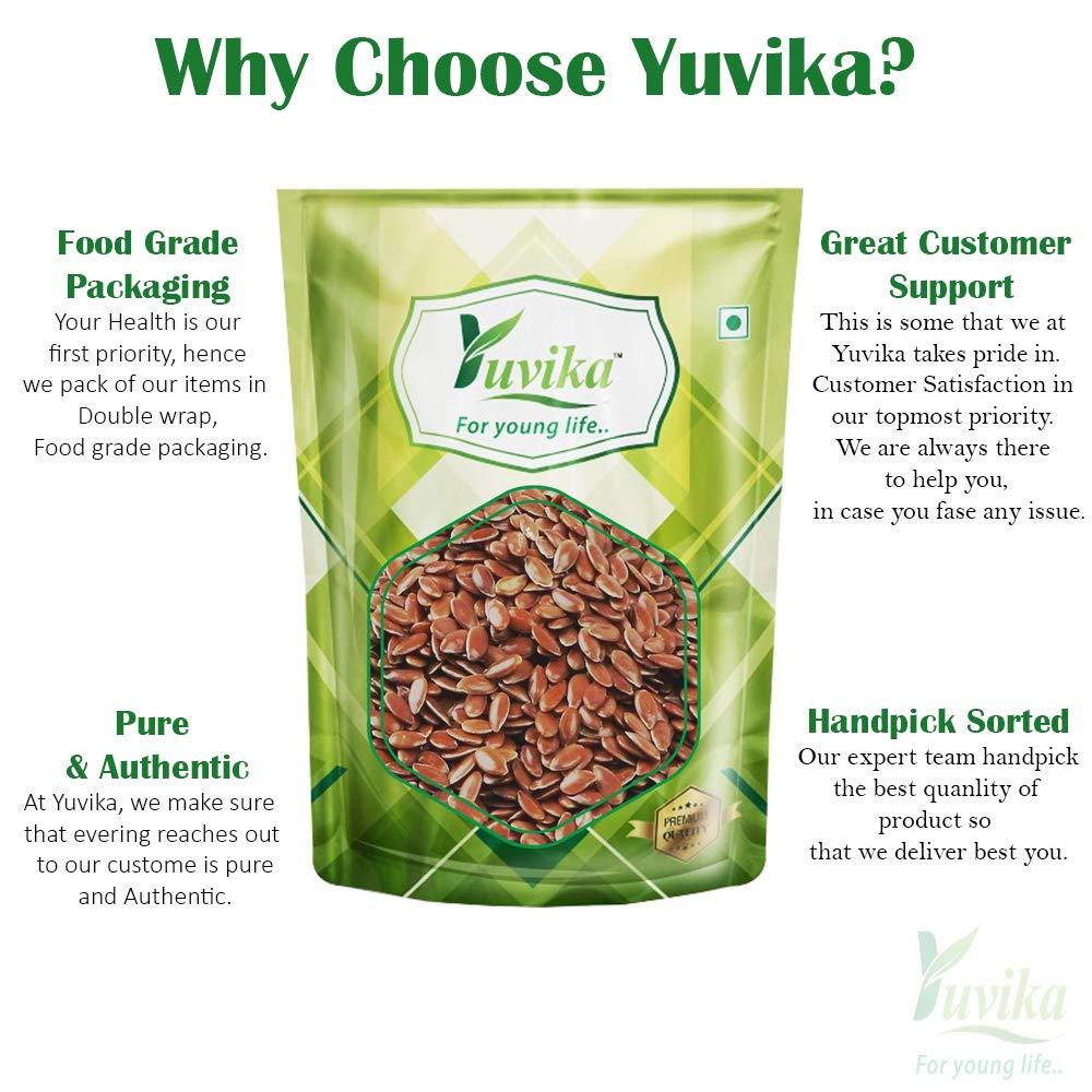 Yuvika Flax Seed - Alsi - Linum Usitatissimum 5 KG (5 Pack Of 1 Kg) - Image 3 thumbnail