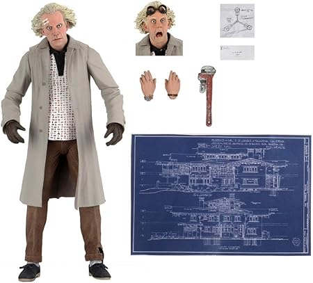 Amazon ネカ バック トゥ ザ フューチャー アルティメット 7インチ アクションフィギュア ドク エメット ブラウン Neca Back To The Future Ultimate Action Figure Dr Emmett Doc L Brown 映画 グッズ Bttf ドック クリストファー ロイド 並行輸入品