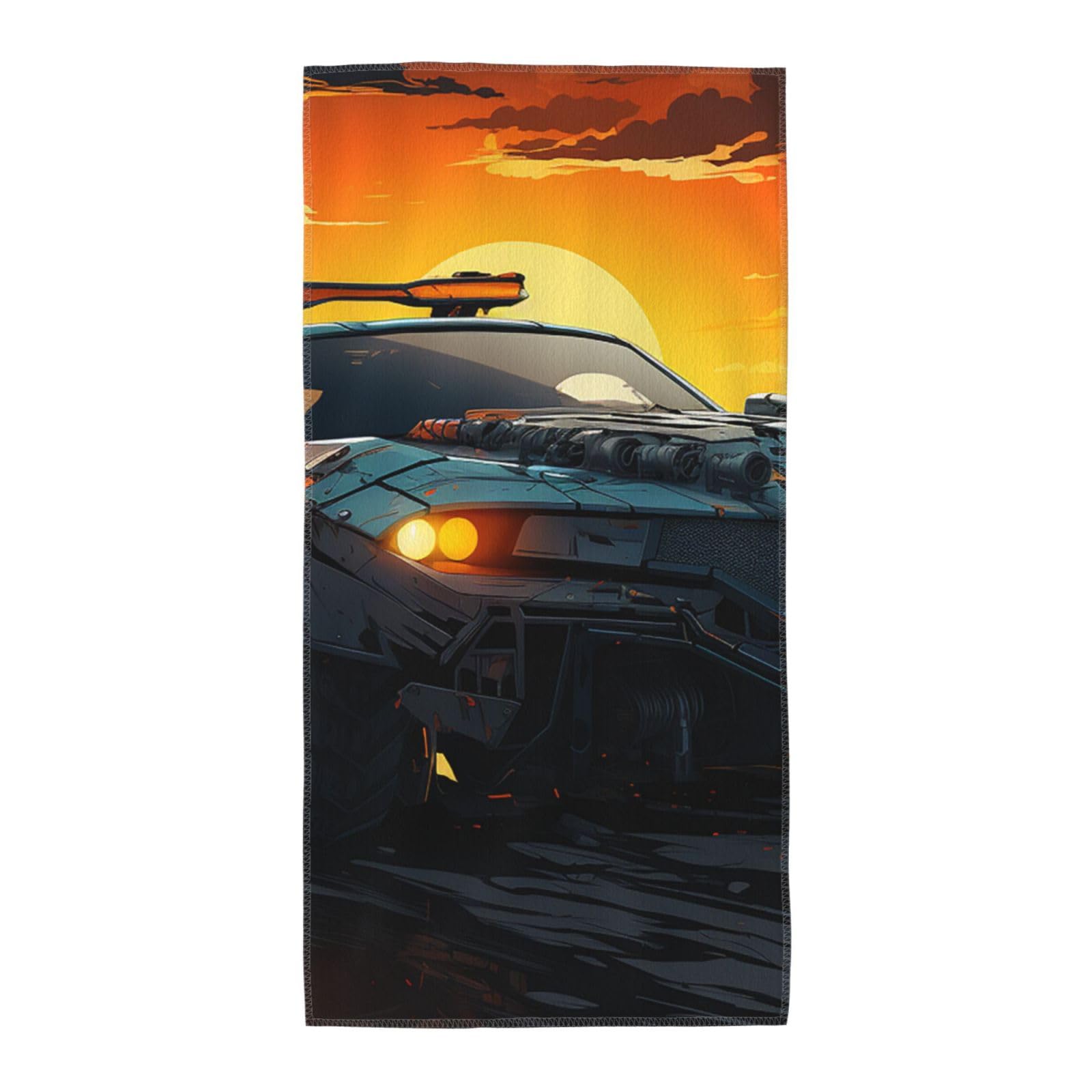 Hand Towels for Bathroom 13.8"X27.5",Cool Car Decorative Kitchen Towel Soft Absorbent Decorative Fingertip Face Towels Microfiber Wash Cloth for Guest Hotel Gym Yoga,Housewarming Gift Idea