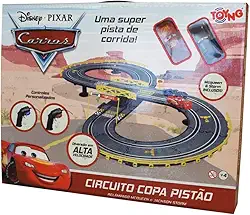 Toyng - Disney - Pista de Corrida - 2 Carrinhos, Controle Remoto
