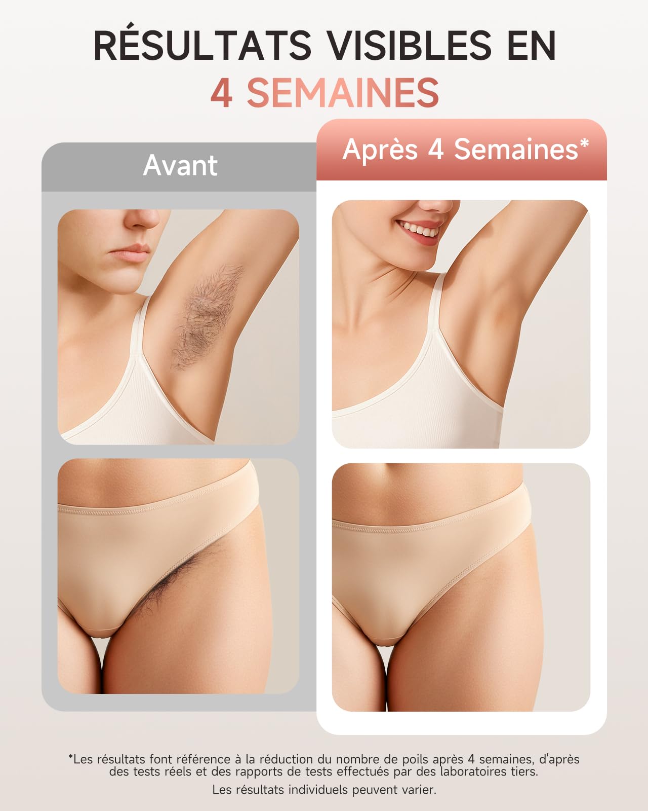 Haarlosy Épilateur Lumière Pulsée, Épilateur Laser 999,900 Flashs avec 3 en 1 [HR/SC/RA], 2 Modes 9 Niveaux Énergie IPL Laser Hair Removal pour Aisselles/Maillot, Salon à la Maison, LCN1208