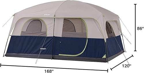 Miniatura 7 de Ozark - Tienda de campaña para 10 personas, 2 habitaciones, todo impermeable de carpa, para acampar, escalar al aire libre, Nueva!